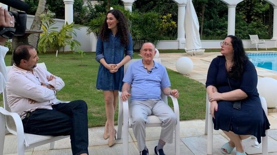 Renato Aragão estará no primeiro episódio do novo programa de Geraldo Luís (Foto: Divulgação/Record) Renato Aragão estará no primeiro episódio do novo programa de Geraldo Luís (Foto: Divulgação/Record)