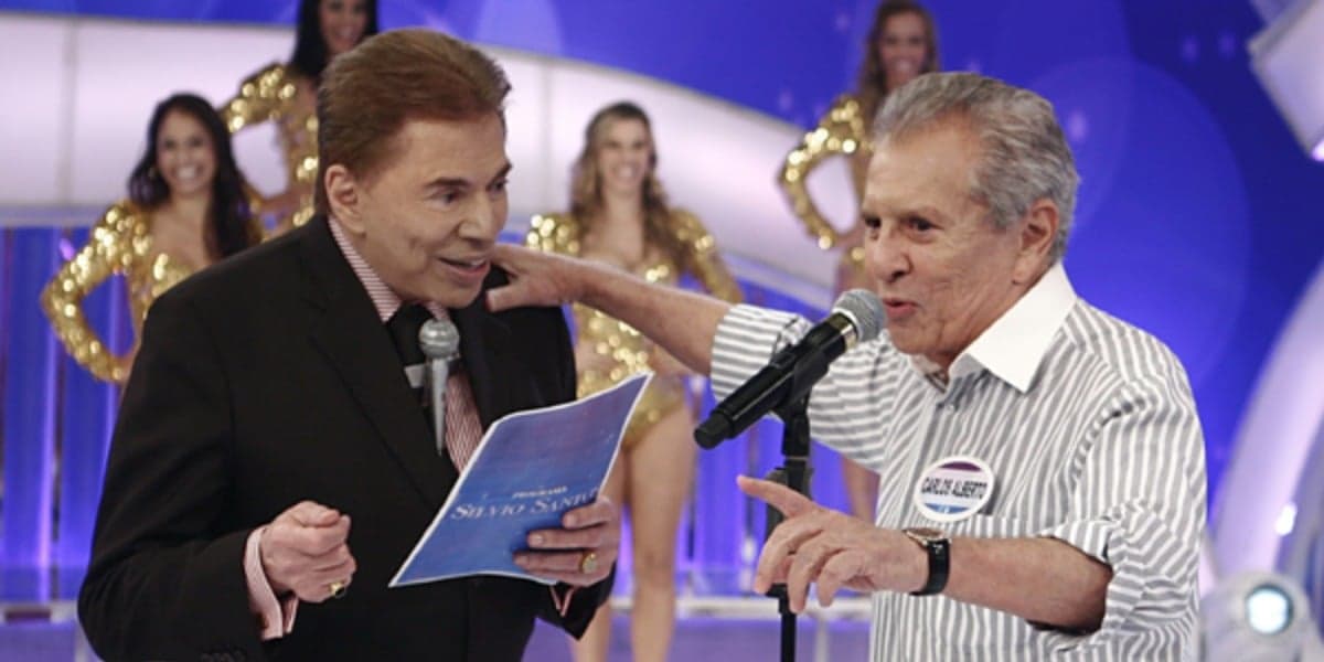 Silvio Santos e Carlos Alberto de Nóbrega (Foto: Reprodução/SBT) Silvio Santos e Carlos Alberto de Nóbrega (Foto: Reprodução/SBT)