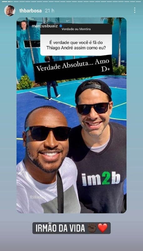 Thiaguinho e Marcus Buaiz (Foto: Reprodução/ Instagram) Thiaguinho e Marcus Buaiz (Foto: Reprodução/ Instagram)