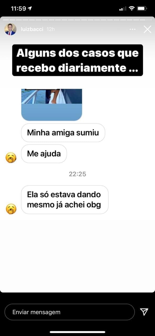 Luiz Bacci expõe conversa íntima (Reprodução) Luiz Bacci expõe conversa íntima (Reprodução)