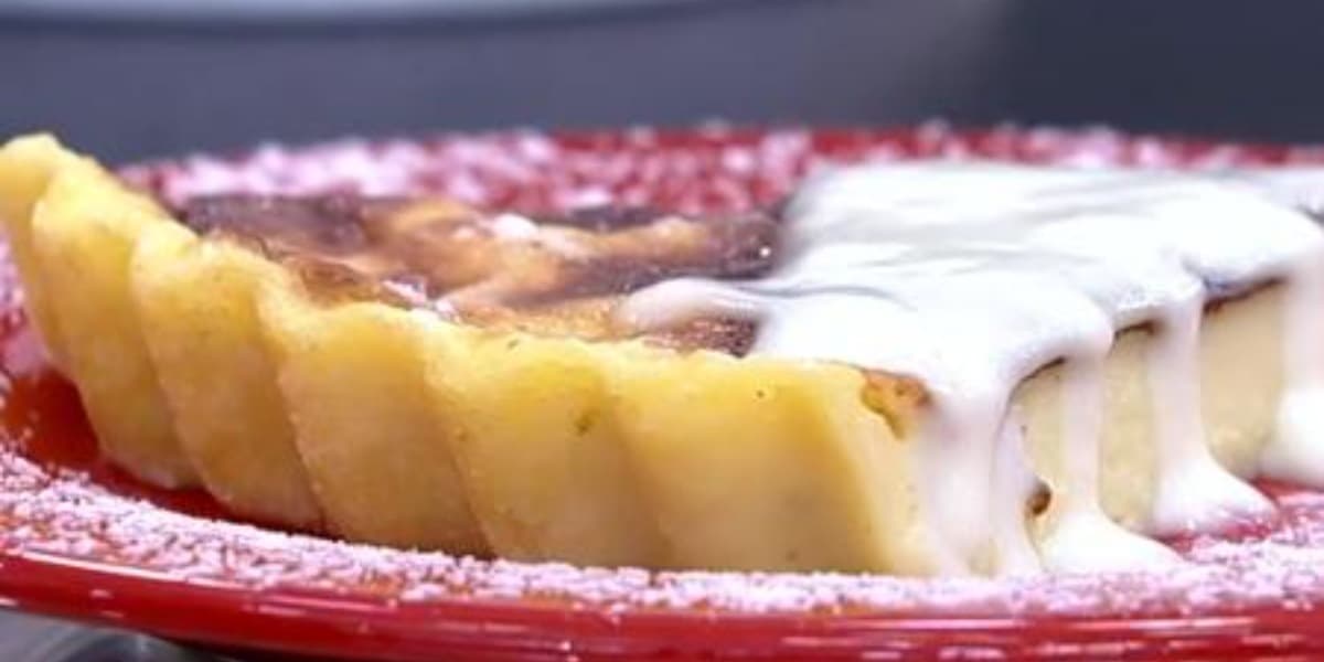 Flan parisiense feito por Ana Maria Braga (Foto: Reprodução) Flan parisiense feito por Ana Maria Braga (Foto: Reprodução)