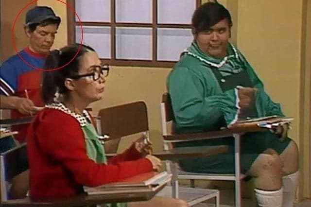 Marido de Chiquinha, Gabriel Fernández, fazendo figuração em Chaves (Foto: Reprodução) Marido de Chiquinha, Gabriel Fernández, fazendo figuração em Chaves (Foto: Reprodução)