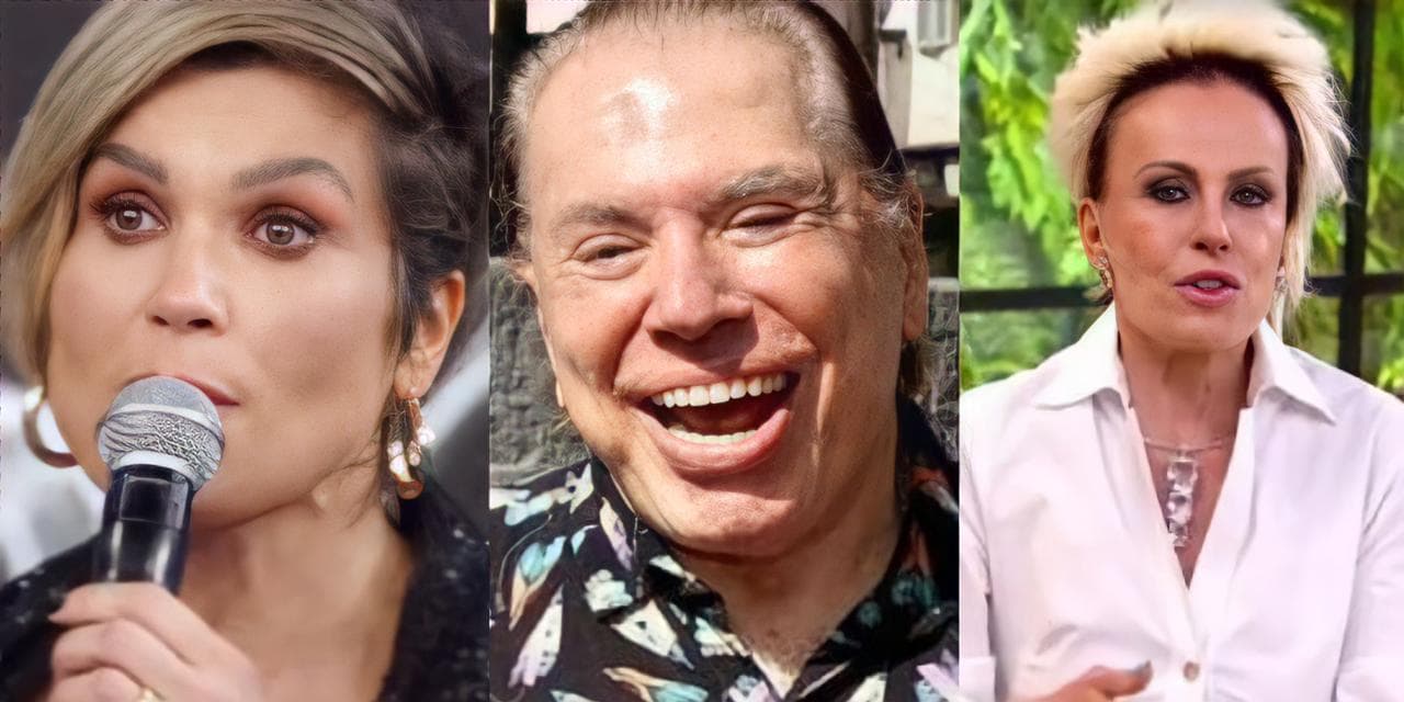 Flávia Alessandra, Silvio Santos e Ana Maria (Reprodução) Flávia Alessandra, Silvio Santos e Ana Maria (Reprodução)
