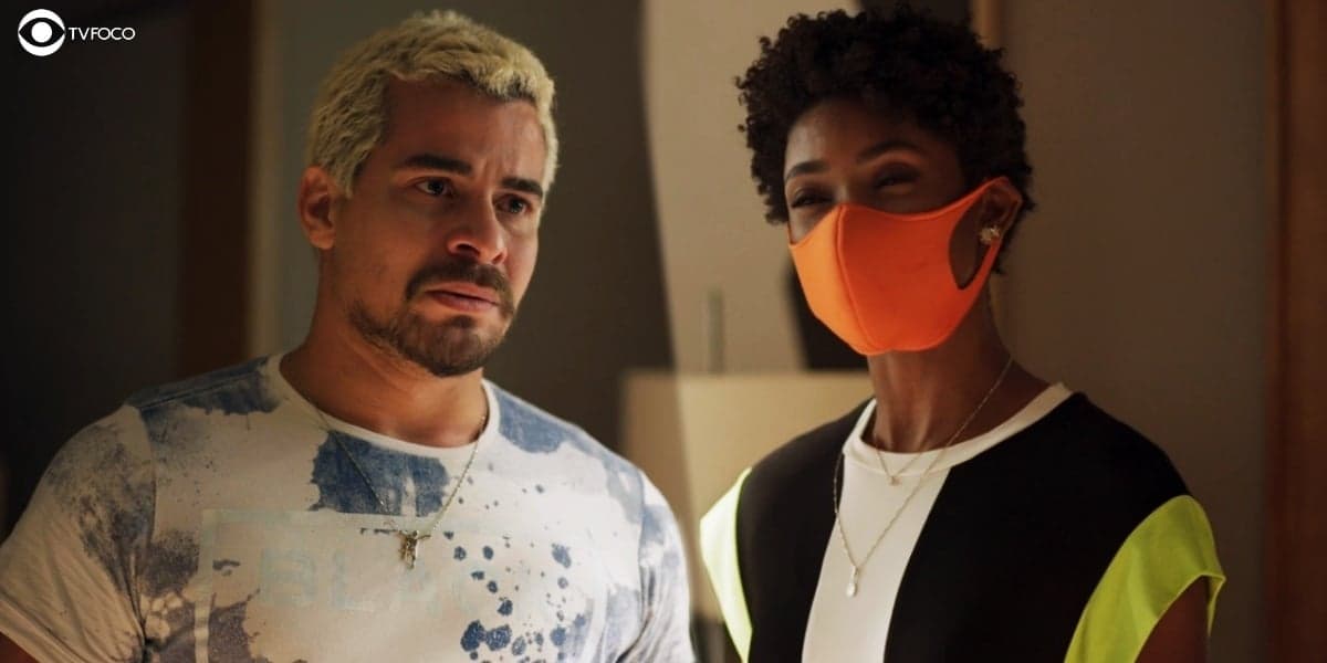 Fotomontagem de Ryan e Marina da novela Amor de Mãe Fotomontagem de Ryan e Marina da novela Amor de Mãe