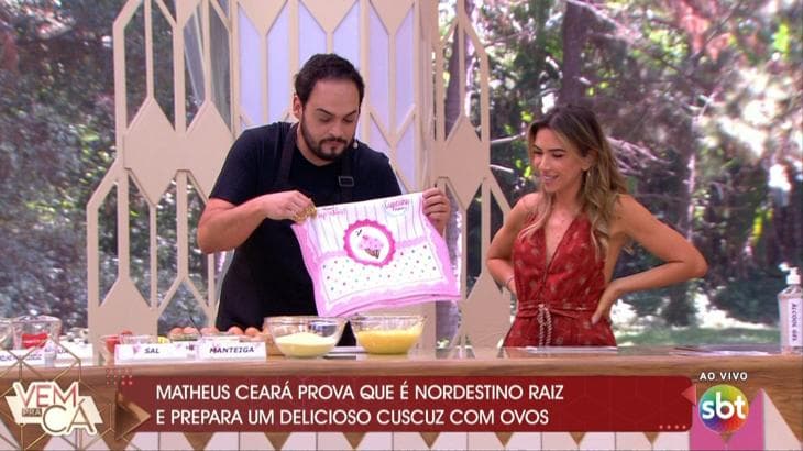 Matheus Ceará participou do "Vem Pra Cá" (Foto: Reprodução/SBT) Matheus Ceará participou do "Vem Pra Cá" (Foto: Reprodução/SBT)