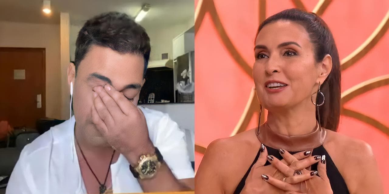 Zezé Di Camargo e Fátima Bernardes ao vivo na Globo (Reprodução) Zezé Di Camargo e Fátima Bernardes ao vivo na Globo (Reprodução)