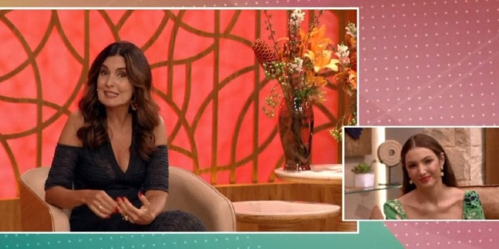 Fátima Bernardes no É de Casa, com emoção de Patrícia Poeta