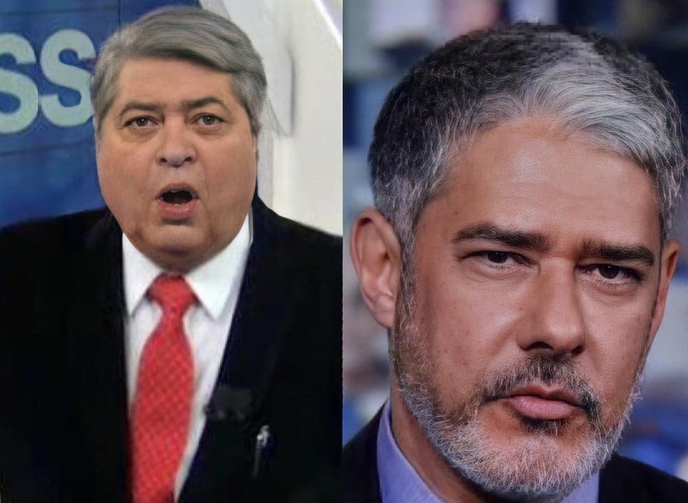 "Aquela barba lá", dispara Datena ao humilhar William Bonner ao vivo e falar mal do JN