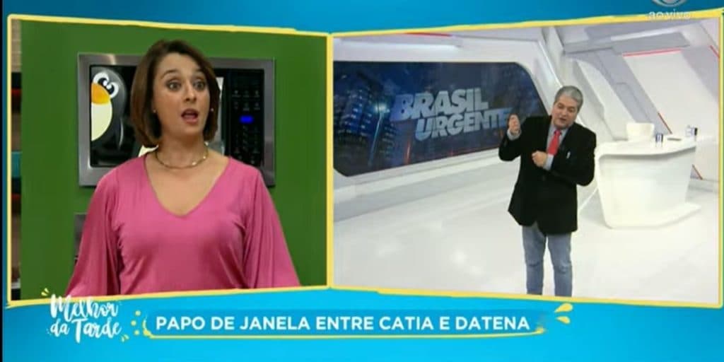 Datena escandaliza ao confirmar sobre "instrumento" grande à Catia Fonseca e assume intimidade: "Eu já quebrei"