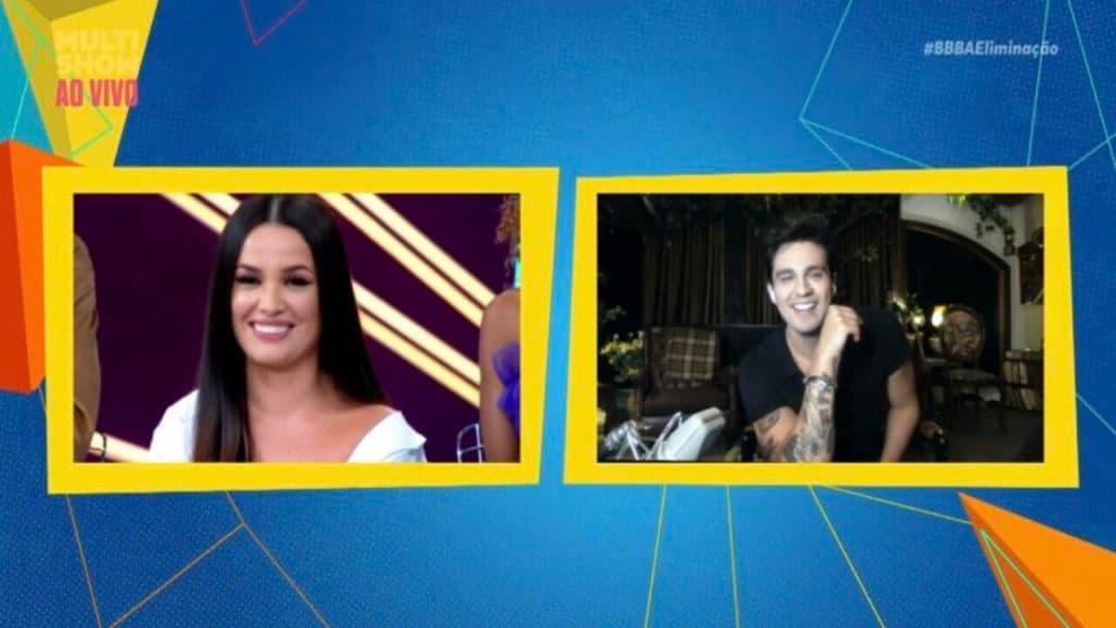 Luan Santana entra ao vivo, manda recado para Juliette e dispara: "Esperei para te chamar para ser a minha morena"