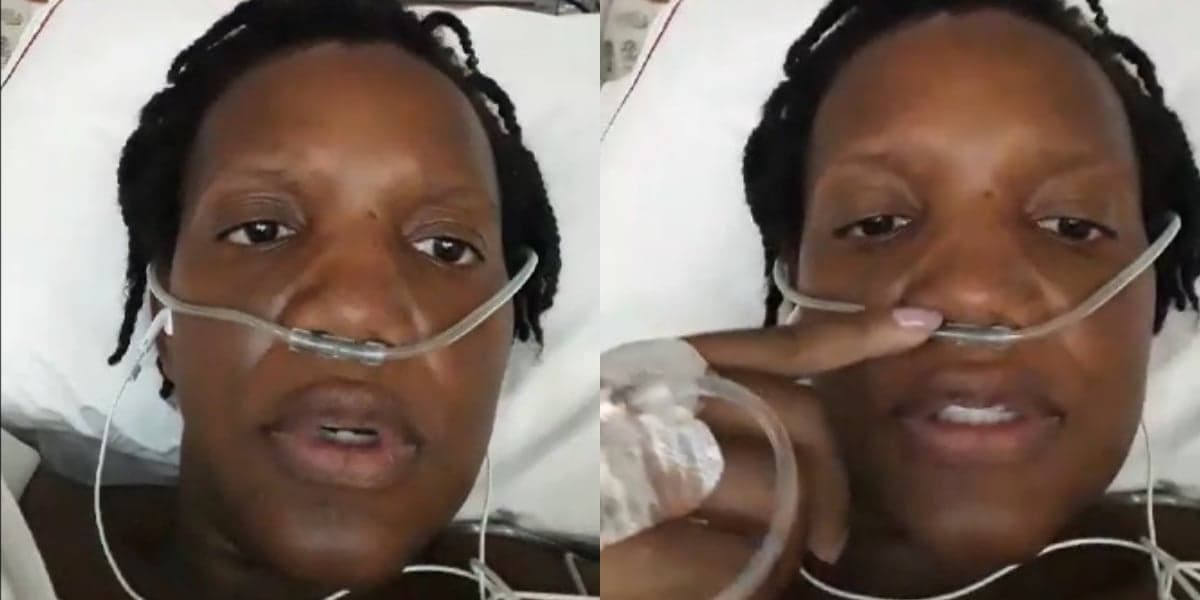 Atriz de Nos Tempos do Imperador Mary Sheyla deitada cama com aparelhos de hospital Atriz de Nos Tempos do Imperador Mary Sheyla deitada cama com aparelhos de hospital
