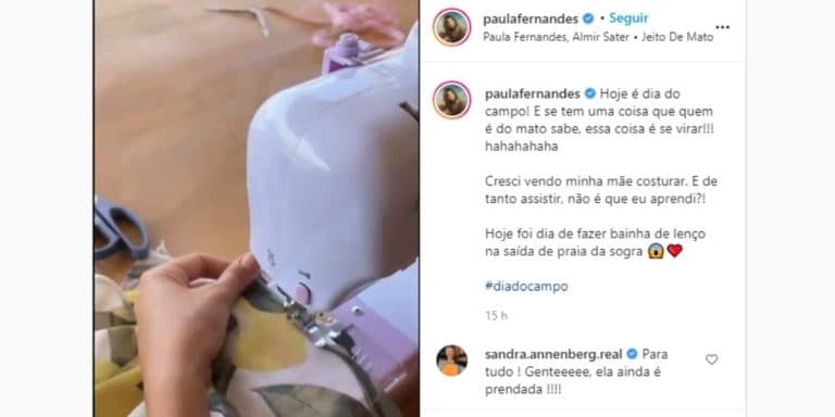 Sandra rasgou elogios à Paula Fernandes (Reprodução: Instagram) Sandra rasgou elogios à Paula Fernandes (Reprodução: Instagram)