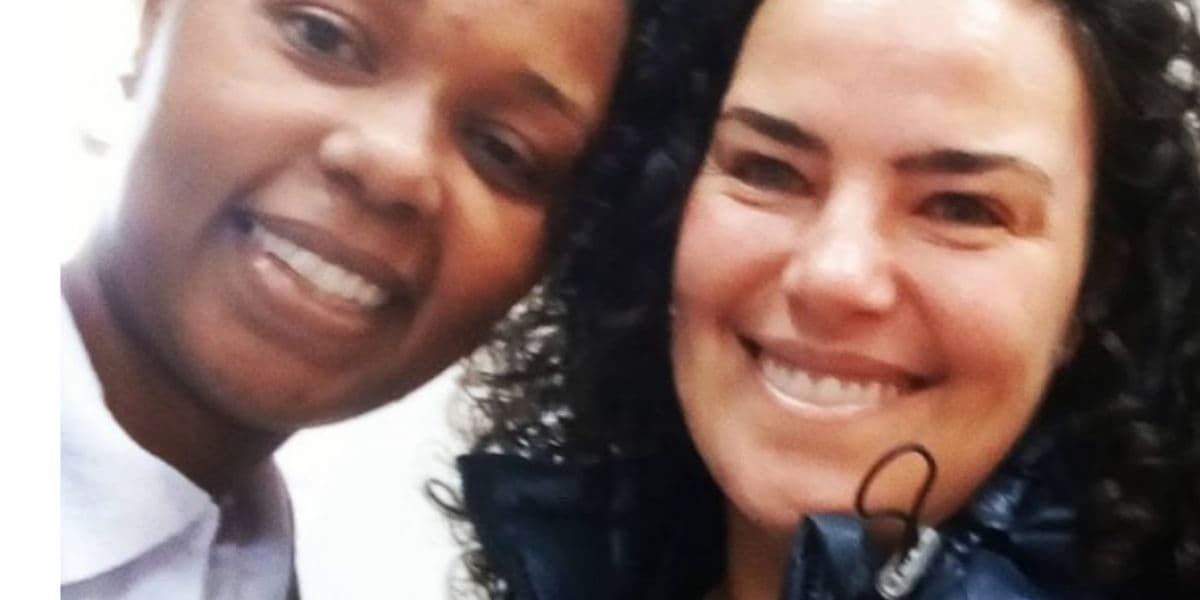 Ana Paula Arósio encontra fã em São Paulo (Reprodução) Ana Paula Arósio encontra fã em São Paulo (Reprodução)