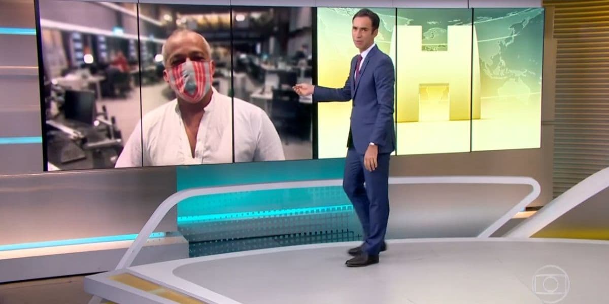 César Tralli se emociona ao falar sobre morte de colega de trabalho (Reprodução) César Tralli se emociona ao falar sobre morte de colega de trabalho (Reprodução)