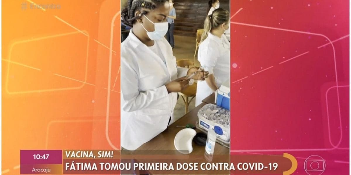 Fátima Bernardes se emociona ao vivo no Encontro (Reprodução) Fátima Bernardes se emociona ao vivo no Encontro (Reprodução)