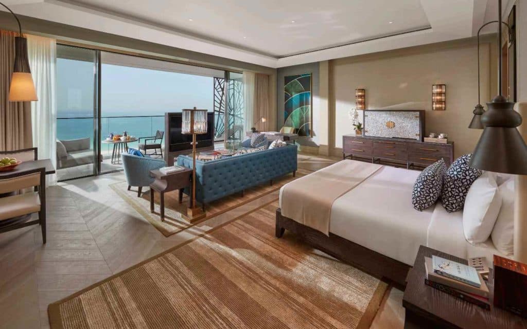 Suíte em Dubai que Sasha e João estão hospedados (Foto: Divulgação/ Mandarin Oriental Jumeira) Suíte em Dubai que Sasha e João estão hospedados (Foto: Divulgação/ Mandarin Oriental Jumeira)