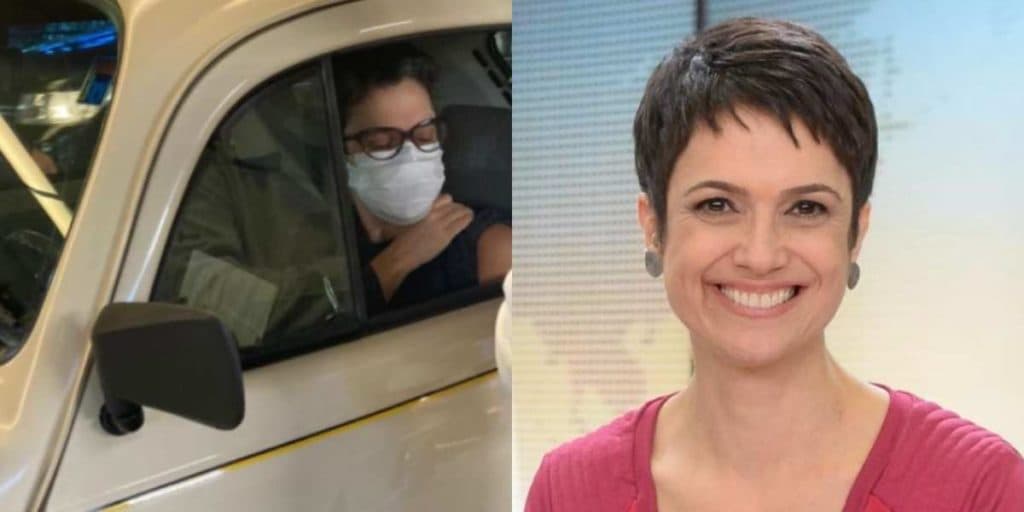 Sandra Annenberg, milionária e com mega salário, é flagrada dirigindo fusca que custa 3 mil reais