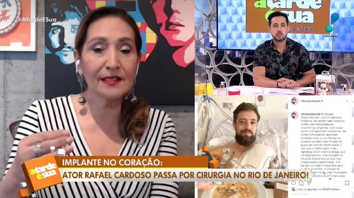 Sonia explica problema no coração (Foto: RedeTV) Sonia explica problema no coração (Foto: RedeTV)