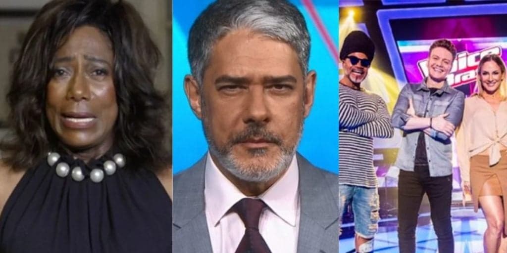 Glória Maria tem vício e idade expostas, William Bonner anuncia saída do JN e Globo pode dar fim a The Voice e jurados