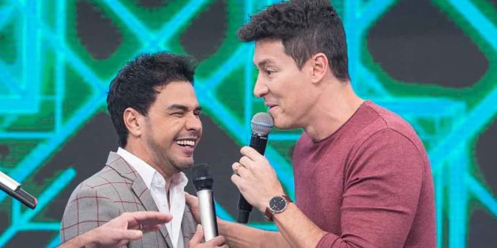 O apresentador bateu de frente com o cantor sertanejo (Foto: Reprodução) O apresentador bateu de frente com o cantor sertanejo (Foto: Reprodução)