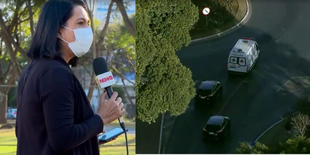 Globo interrompe programa para pior notícia ao Brasil e helicóptero exibe comboio com ambulância