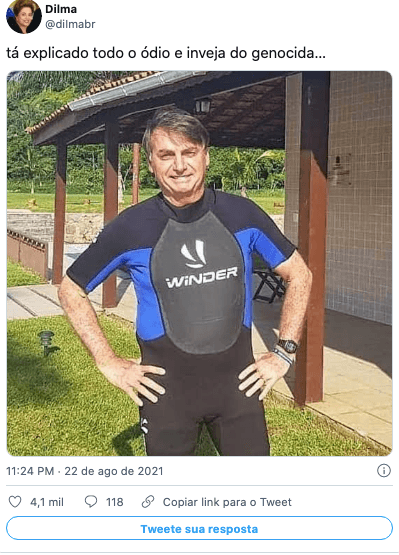 Internautas vão à loucura com foto de Lula sem calça (Reprodução) Internautas vão à loucura com foto de Lula sem calça (Reprodução)