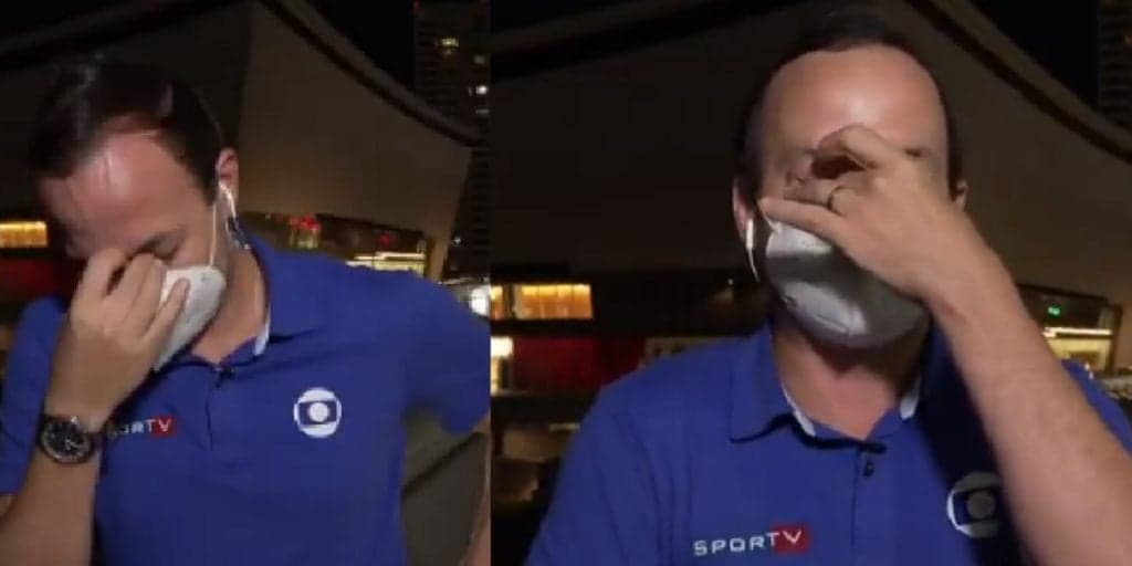 Jornalista da Globo recebe notícia bombástica ao vivo, surpreende a todos e desaba em lágrimas: "Estou tremendo"