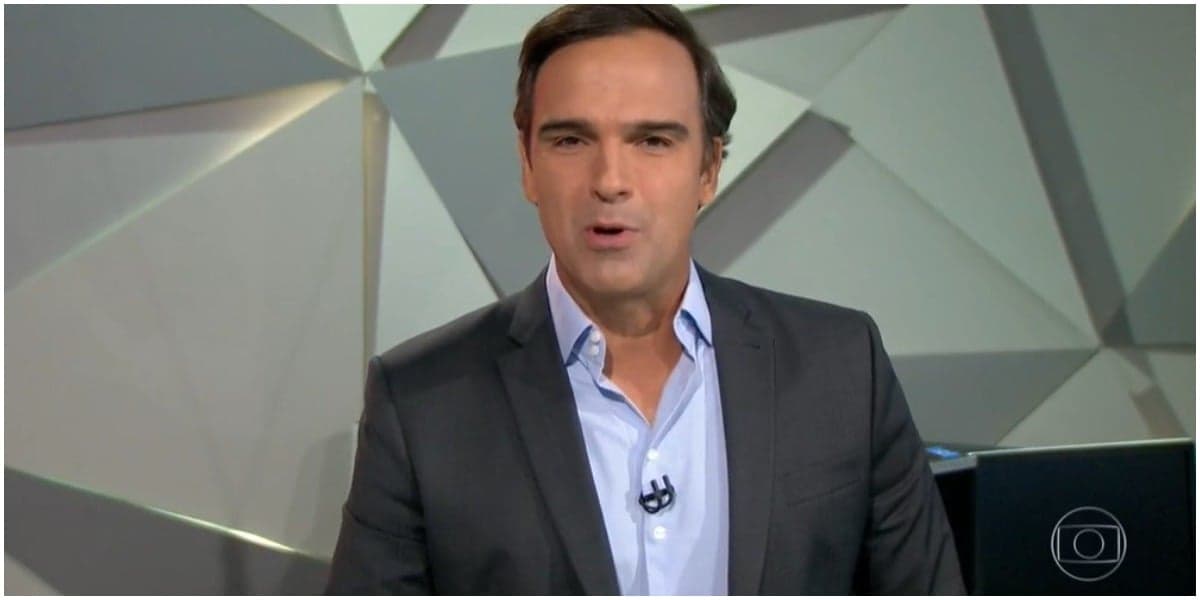 Tadeu Schmidt deu série de notícias no Fantástico - Foto: Reprodução Tadeu Schmidt deu série de notícias no Fantástico - Foto: Reprodução