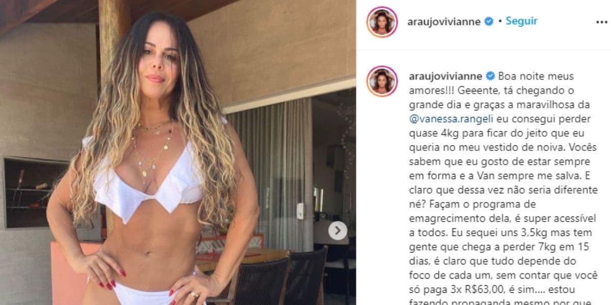 Viviane Araújo arranca a roupa, põe a mão na cintura e deixa parte íntima escapando pra fora: "Delícia" Viviane Araújo arranca a roupa, põe a mão na cintura e deixa parte íntima escapando pra fora: "Delícia"