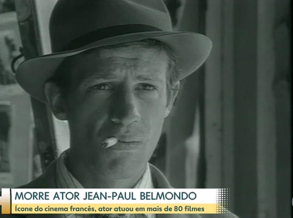 Morte de Jean Paul Belmondo foi noticiada por César Tralli, no JH Morte de Jean Paul Belmondo foi noticiada por César Tralli, no JH