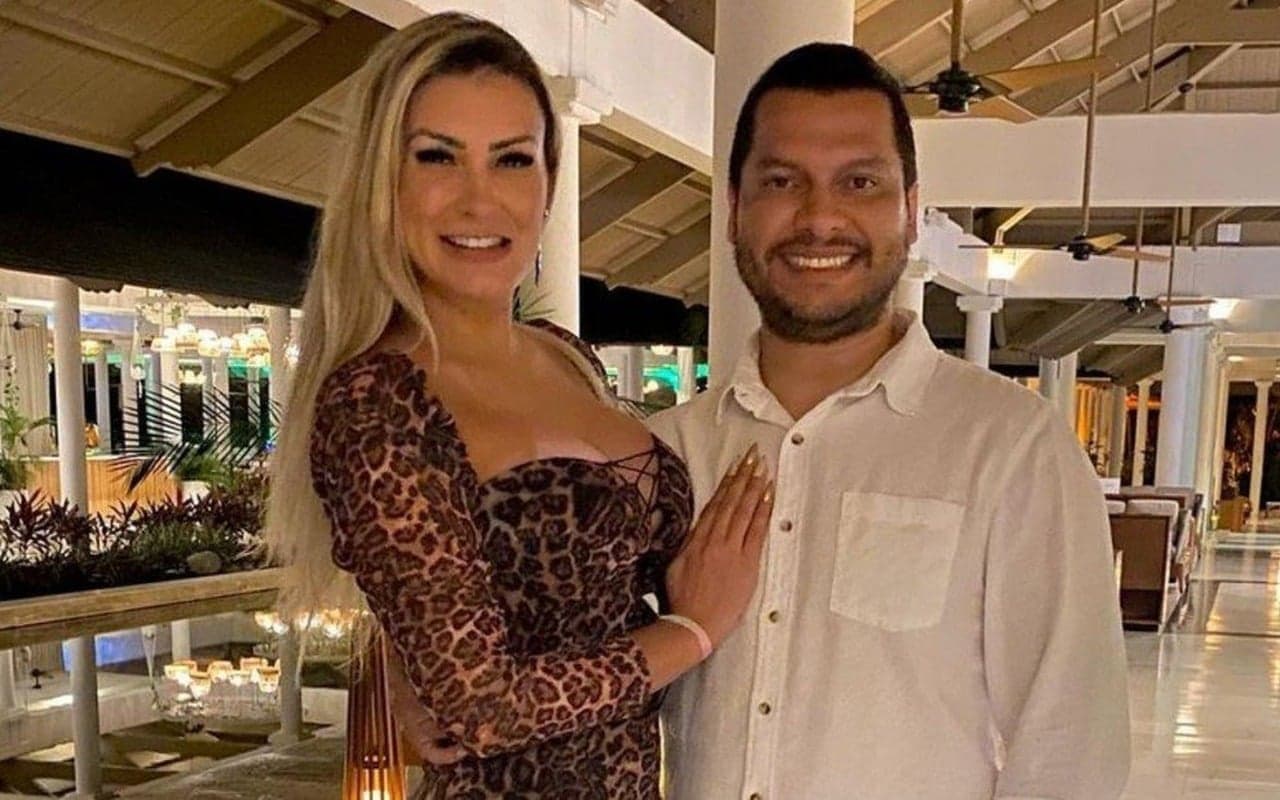 Andressa Urach e Thiago Lopes (foto: reprodução) Andressa Urach e Thiago Lopes (foto: reprodução)