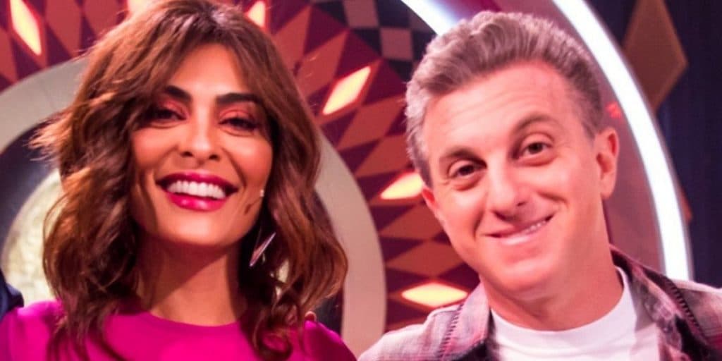Juliana Paes marcou presença no último Domingão de Luciano Huck