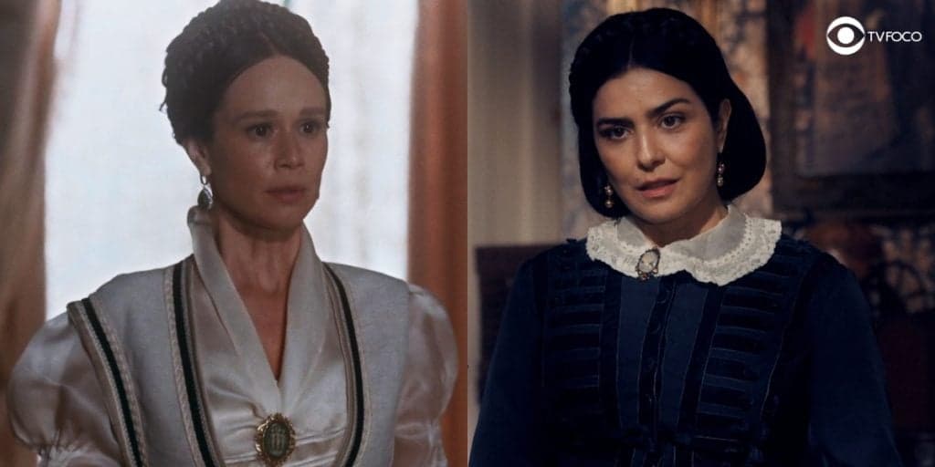 Nos Tempos do Imperador: Grávida de Dom Pedro II, Luísa é atacada por Teresa Cristina e despenca dura no chão
