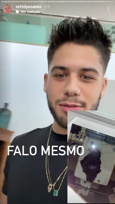 Zé Felipe mostrou João Guilherme em motel (Foto: Reprodução/ Instagram) Zé Felipe mostrou João Guilherme em motel (Foto: Reprodução/ Instagram)