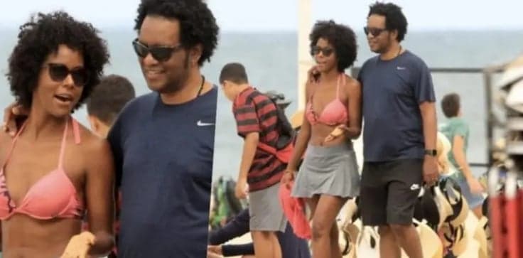 Maju Coutinho ao lado do marido (Reprodução) Maju Coutinho ao lado do marido (Reprodução)