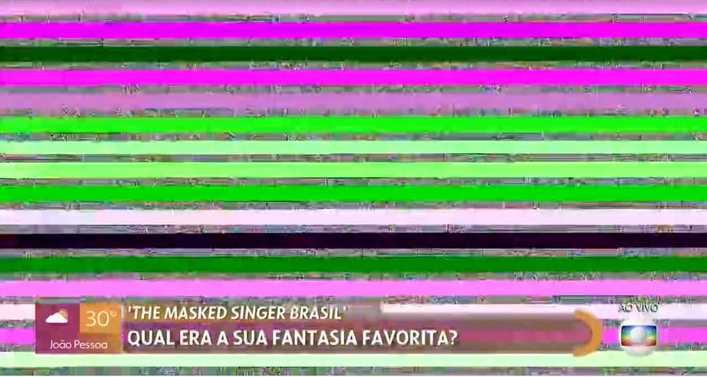 O "Encontro" teve um problema rápido de sinal (Foto: Reprodução/TV Globo) O "Encontro" teve um problema rápido de sinal (Foto: Reprodução/TV Globo)