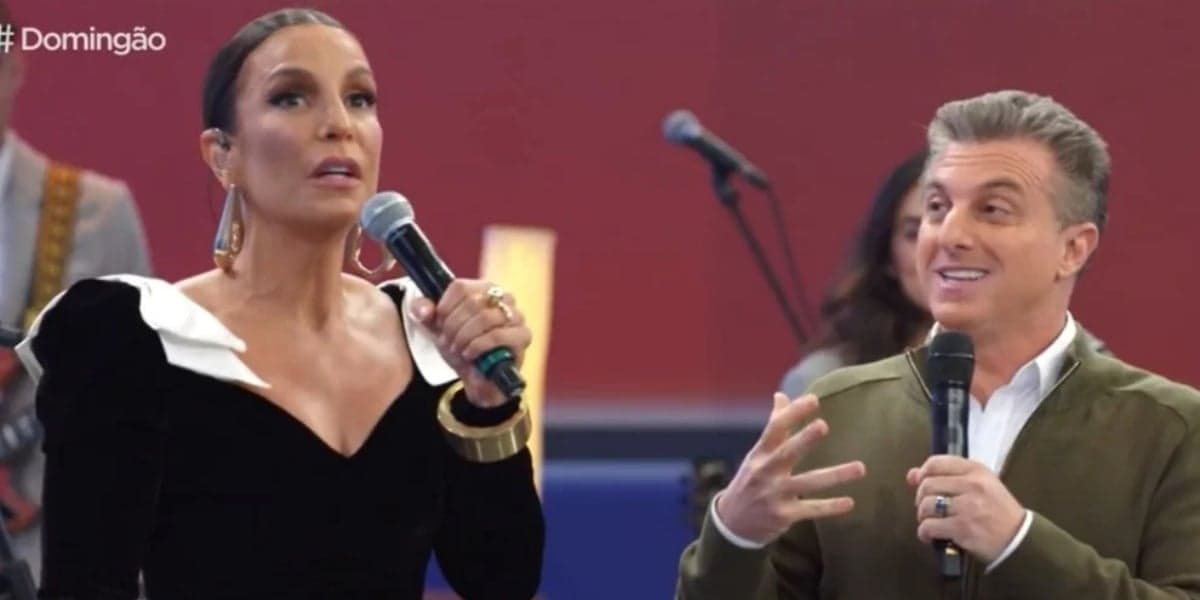 Ivete Sangalo e Luciano Huck no Domingão da Globo (Foto: Reprodução) Ivete Sangalo e Luciano Huck no Domingão da Globo (Foto: Reprodução)