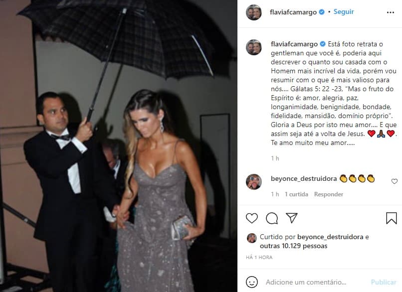 A esposa de Luciano Camargo decidiu se declarar (Foto: Reprodução) A esposa de Luciano Camargo decidiu se declarar (Foto: Reprodução)