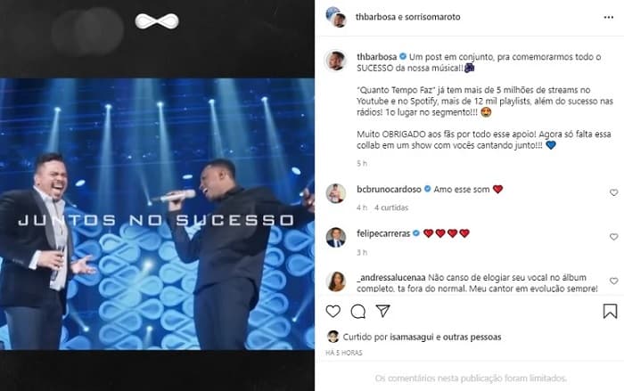 Thiaguinho relembra momentos do passado - Reprodução Thiaguinho relembra momentos do passado - Reprodução