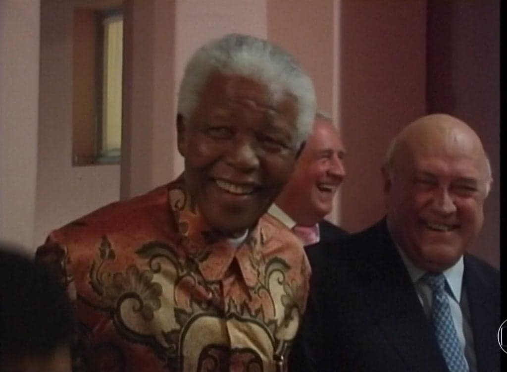 Mandela e Frank De Klerk Mandela e Frank De Klerk