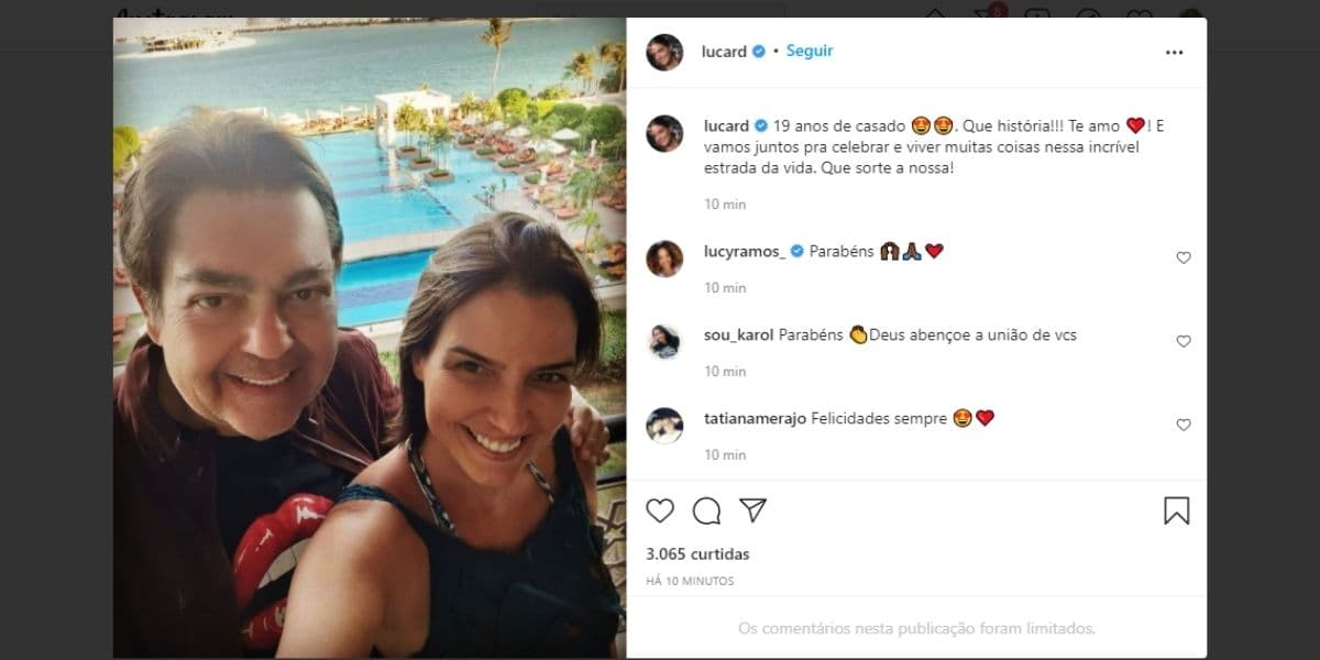 Faustão vai embora do país e esposa expõe desfecho de casamento com o veterano: "Após 19 anos" Faustão vai embora do país e esposa expõe desfecho de casamento com o veterano: "Após 19 anos"