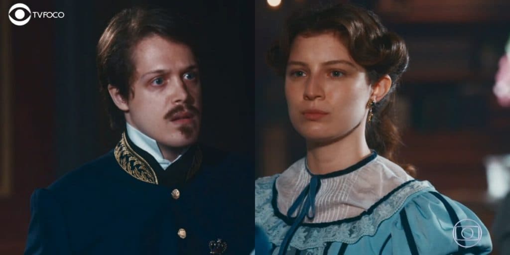 Nos Tempos do Imperador: Após briga, Gastão se rasteja pelo perdão de Isabel e os dois se casam