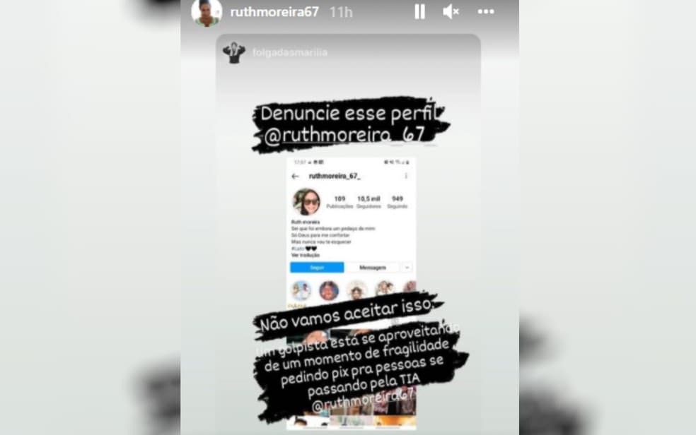 Mãe de Marília Mendonça fala de golpe envolvendo a filha (Foto: Reprodução) Mãe de Marília Mendonça fala de golpe envolvendo a filha (Foto: Reprodução)