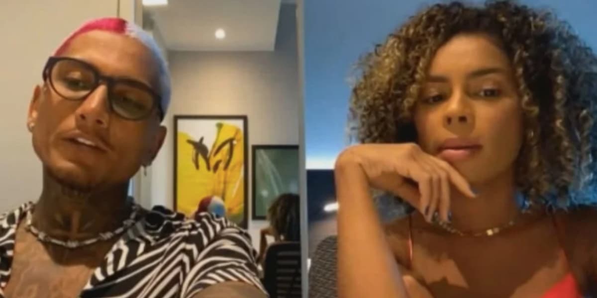 Dynho e Sthe Matos foram sabatinados após A Fazenda 13 em Lives e entrevistas (Reprodução) Dynho e Sthe Matos foram sabatinados após A Fazenda 13 em Lives e entrevistas (Reprodução)