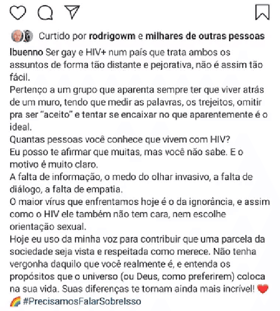 Publicação de Leandro Bueno no Instagram (Foto: Reprodução) Publicação de Leandro Bueno no Instagram (Foto: Reprodução)