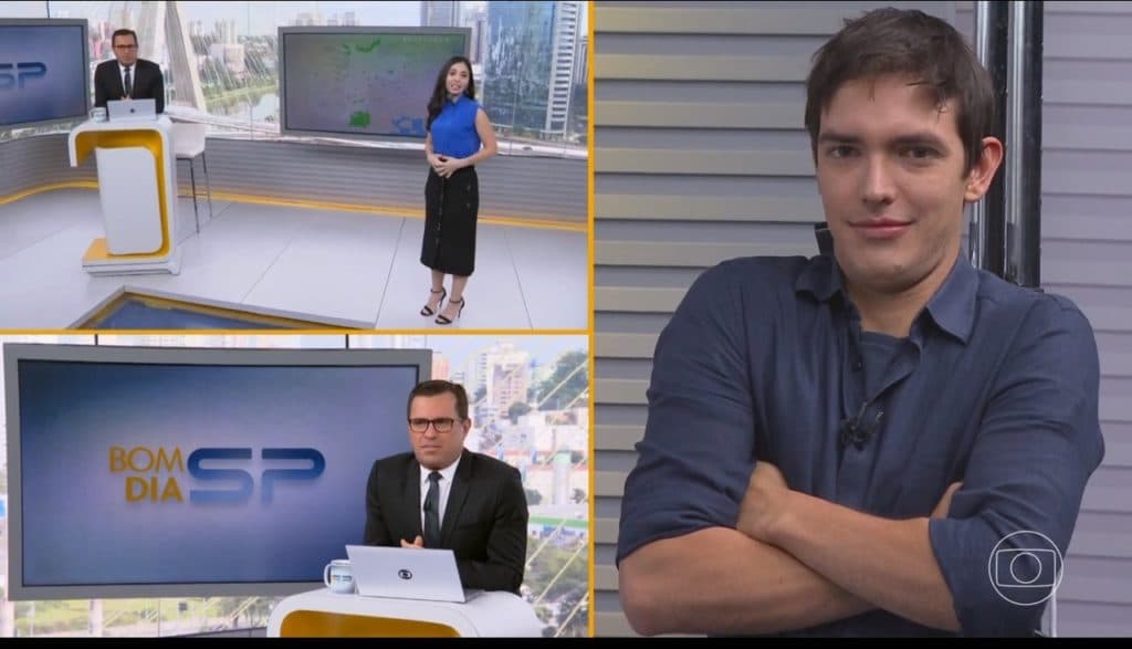 Rodrigo Bocardi, Alessandro Jodar e Cintia Toledo no Bom Dia São Paulo Rodrigo Bocardi, Alessandro Jodar e Cintia Toledo no Bom Dia São Paulo
