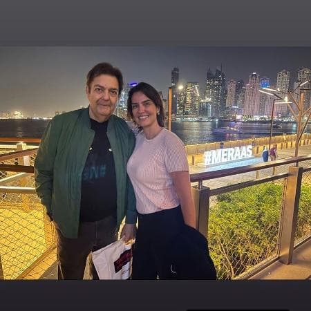 Faustão em Dubai com Luciana Cardoso (Foto: Reprodução/Instagram) Faustão em Dubai com Luciana Cardoso (Foto: Reprodução/Instagram)