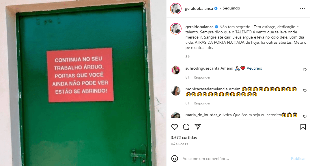 Geraldo Luís fala sobre trabalho após áudio ser vazado na Record (Foto: Reprodução) Geraldo Luís fala sobre trabalho após áudio ser vazado na Record (Foto: Reprodução)