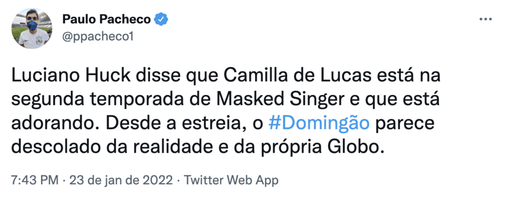 Teve erro no Domingão com Huck (Foto: Reprodução) Teve erro no Domingão com Huck (Foto: Reprodução)
