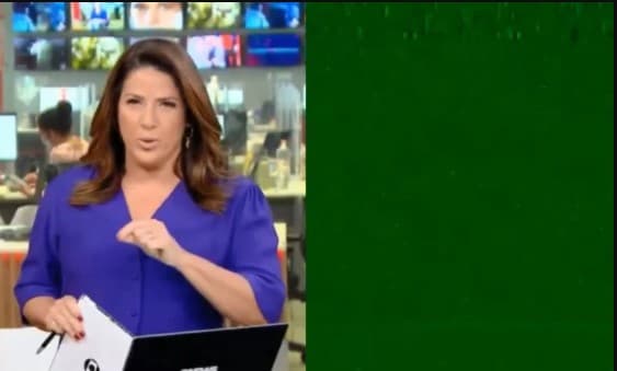 Christiane Pelajo sofreu pane técnica na Globo News Christiane Pelajo sofreu pane técnica na Globo News